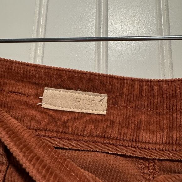 Anthropologie Pilcro The Wanderer Pants Corduroy Rust Colored Size 30 - Picture 4 of 8